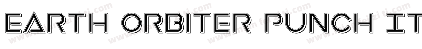Earth Orbiter Punch Italic字体转换